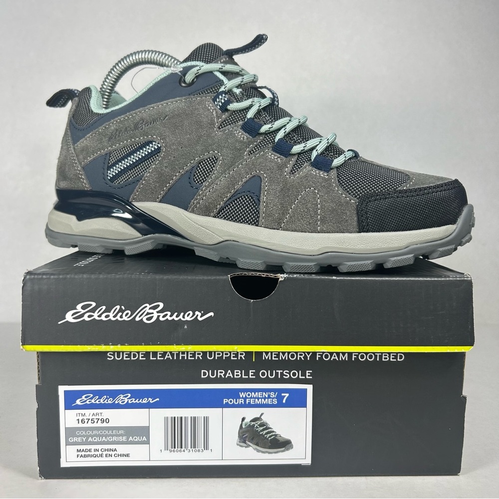 New Eddie Bauer Trail Hiking Outdoor Memory Foam Shoes Sneakers; Women’s Size 7